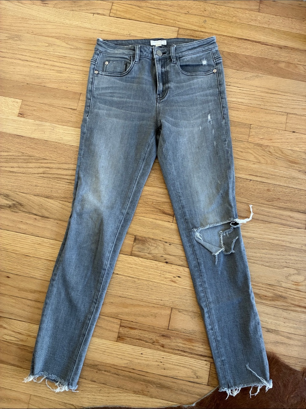 Miss sixty Women’s Grey Distressed Skinny Jeans size 25